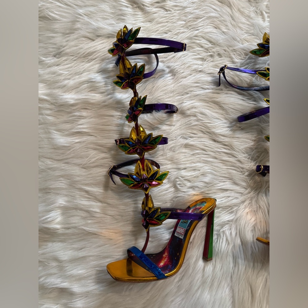 Christian Louboutin x Marvel Gladiator Sandals Multicolor 35 - Picture 3 of 12